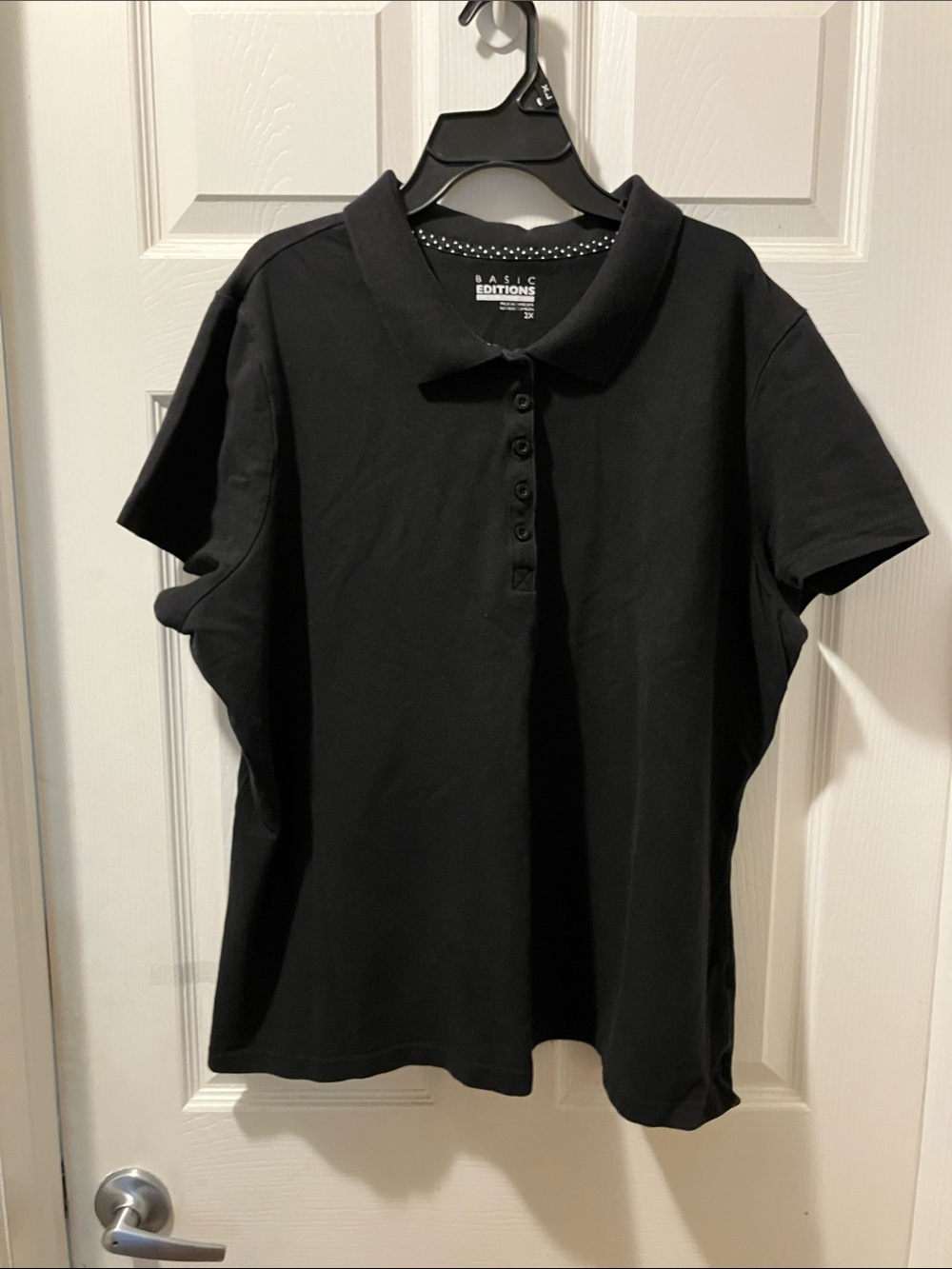 Basic Editions Black Polo Shirt